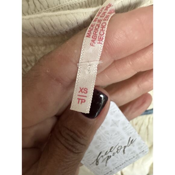 Free People Nightingale Women's SIze xs-s Tea/Navy MIDI Dress NWT - Picture 3 of 4